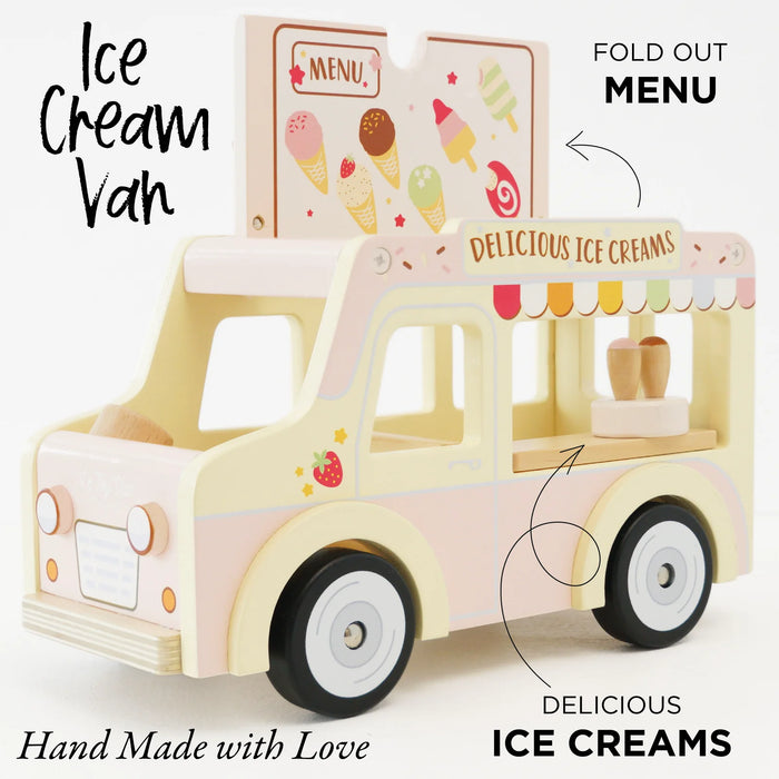 Le Toy Van Wooden Dolly Ice Cream Van