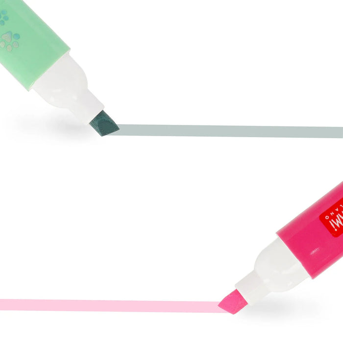 Legami Set of 6 Dual-Tip Highlighters - Kitty