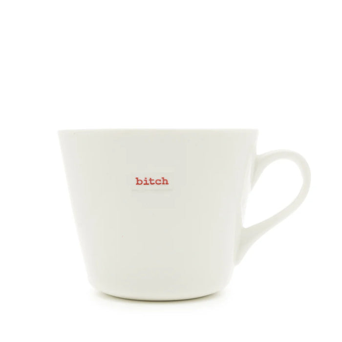 Keith Brymer Jones Medium Bucket Mug Bitch (Red)