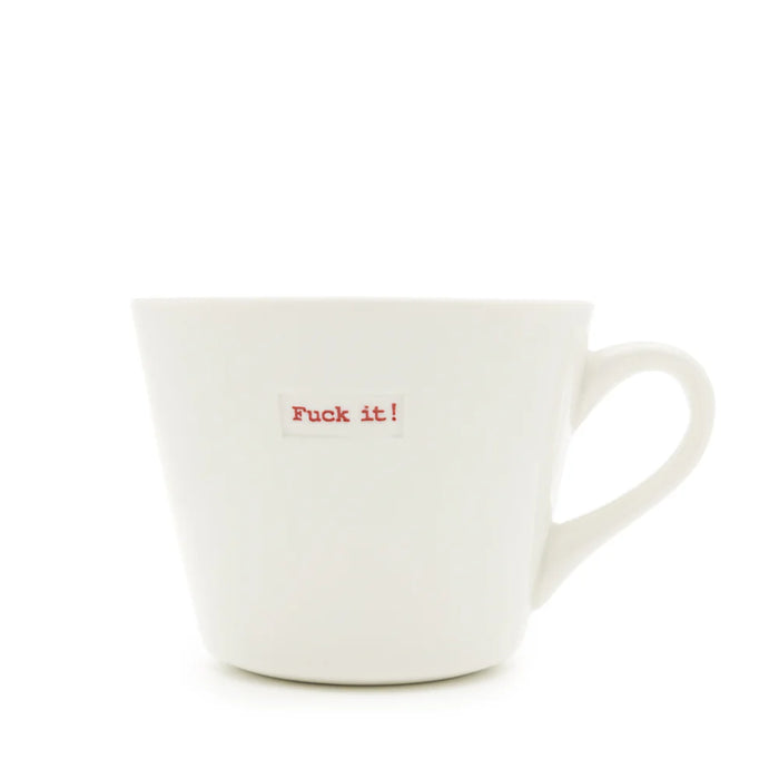 Keith Brymer Jones Medium Bucket Mug F*&k It! (Red)