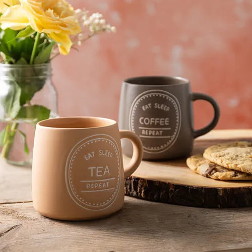 Mikasa Eat Sleep Tea Repeat 400ml Mug