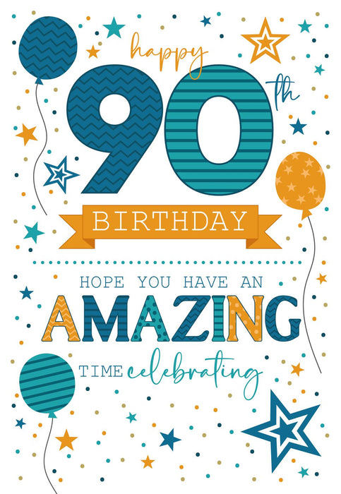 Cherry Orchard 'Happy 90th Birthday' Birthday Card