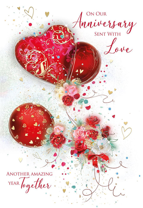 Cherry Orchard 'On Our Anniversary Sent With Love' Anniversary Card