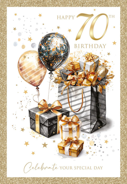 Cherry Orchard ; Happy 70th Birthday' Birthday Card