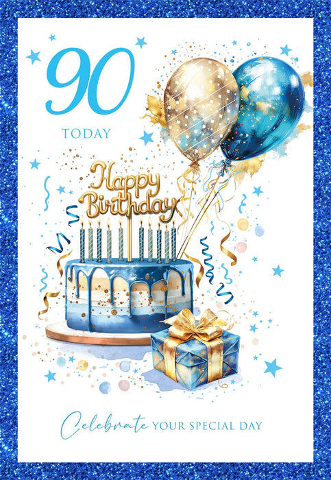Cherry Orchard '90 Today' Birthday Card
