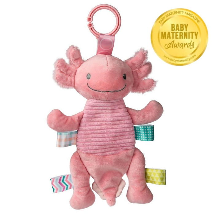 Mary Meyers Taggies Lizzy Axolotl Crinkle Rattle