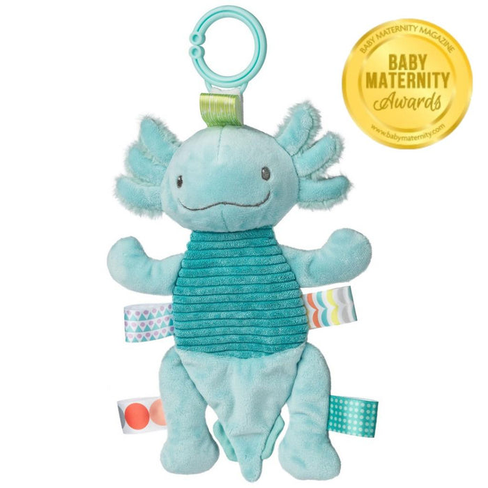 Mary Meyers Taggies Fizzy Axolotl Crinkle Rattle