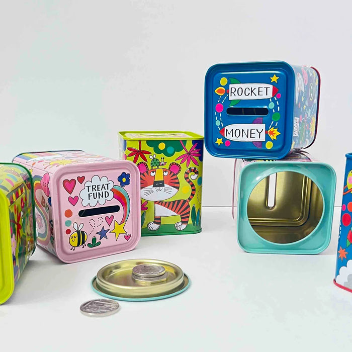Rachel Ellen Money Box Tin - Bee Yourself