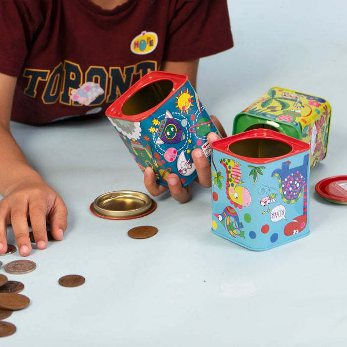 Rachel Ellen Money Box Tin - Rocket Space