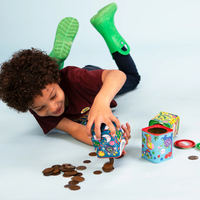 Rachel Ellen Money Box Tin - Rocket Space