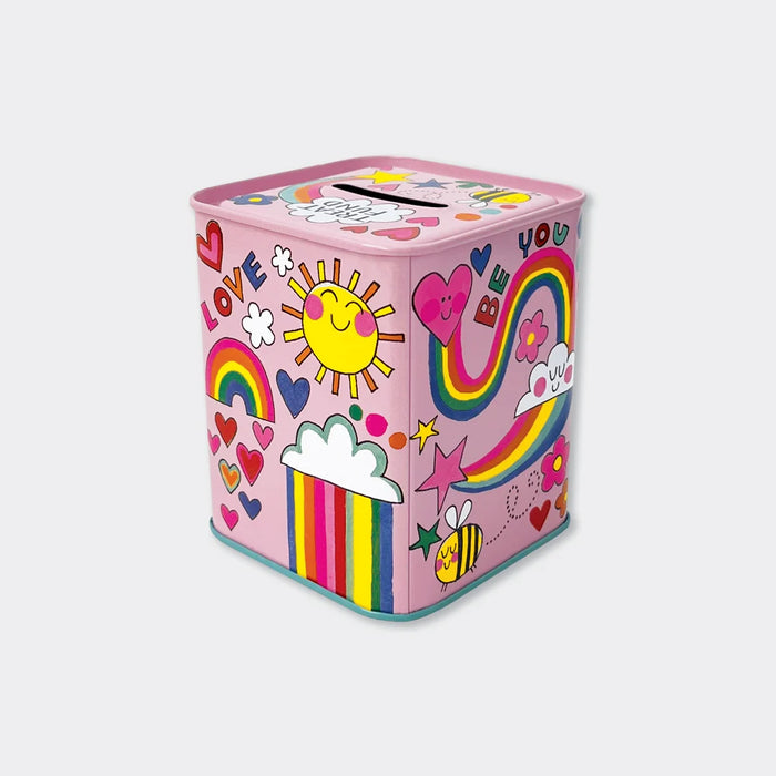 Rachel Ellen Money Box Tin - Bee Yourself