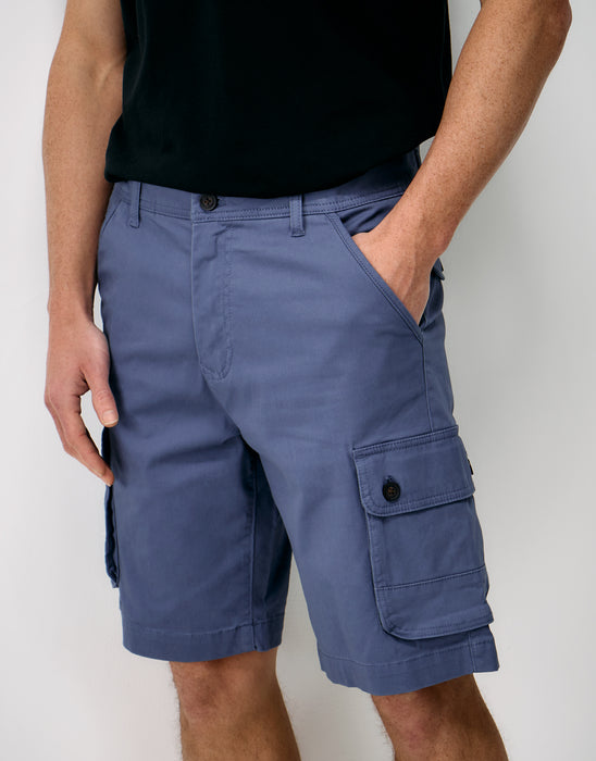 Crew Clothing Men's Cargo Shorts In Steel Blue