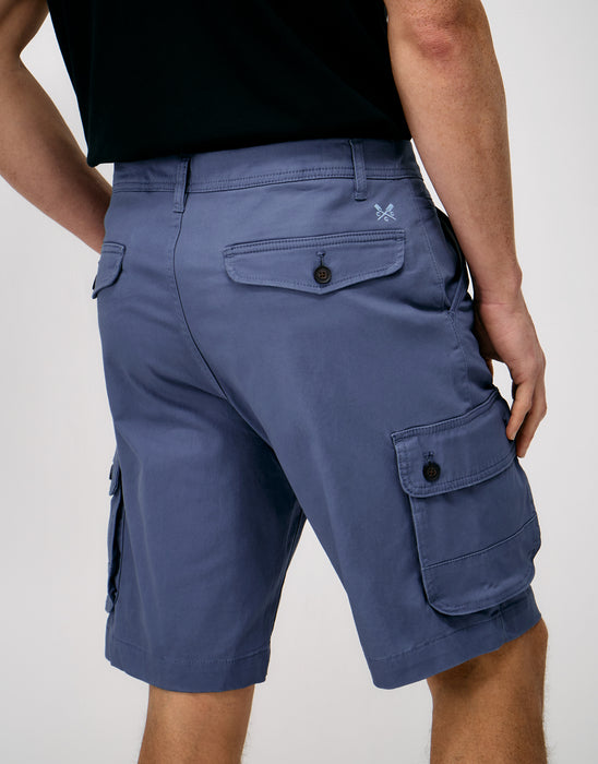 Crew Clothing Men's Cargo Shorts In Steel Blue