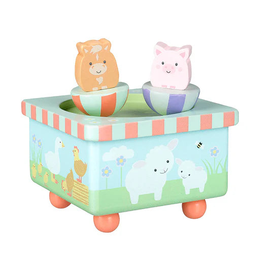 Orange Tree Farm Animal Music Box
