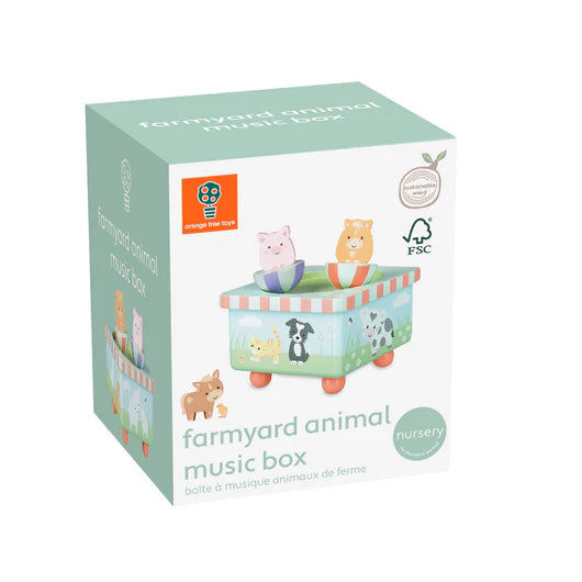 Orange Tree Farm Animal Music Box