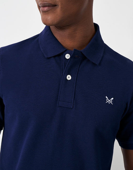 Crew Clothing Mens Classic Pique Polo In Pageant Blue