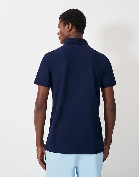 Crew Clothing Mens Classic Pique Polo In Pageant Blue