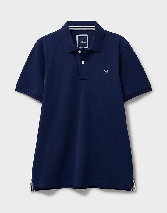 Crew Clothing Mens Classic Pique Polo In Pageant Blue