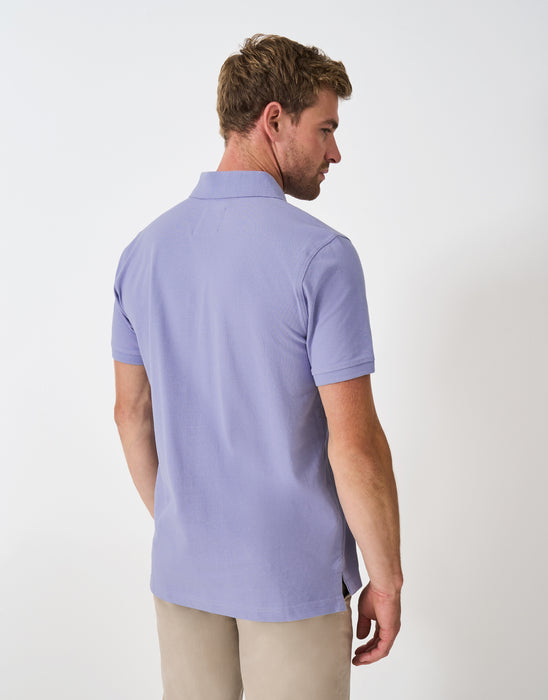 Crew Clothing Mens Classic Pique Polo In Purple Imp