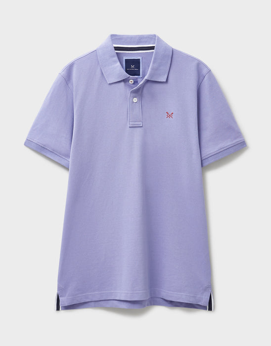 Crew Clothing Mens Classic Pique Polo In Purple Imp