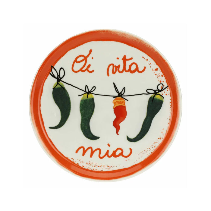 Lenet Naples Pizza Plate "O Vita Mia" 31cm