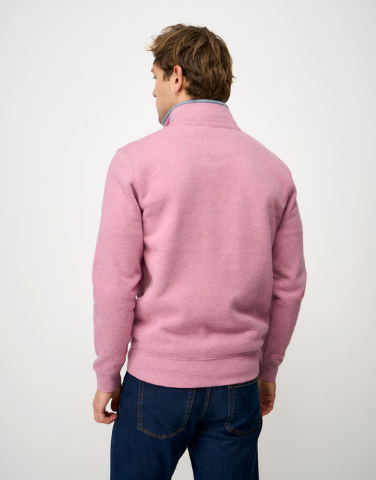 Crew Clothing Men's Classic Half Zip Sweatshirt In Pine Marl