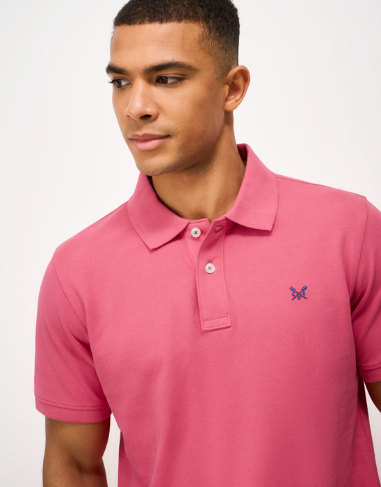 Crew Clothing Mens Classic Pique Polo In Honey