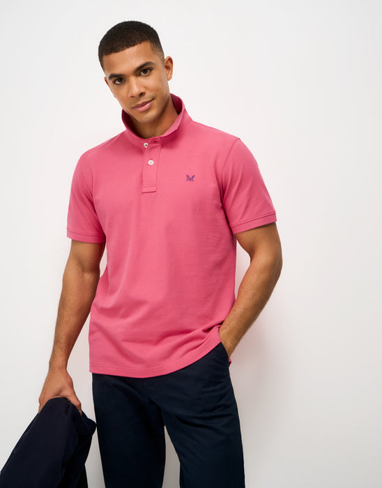 Crew Clothing Mens Classic Pique Polo In Honey