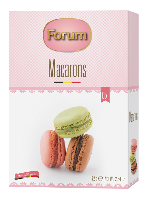 Forum Strawberry, Pistachio, and Chocolate Macrons Festive Selection Box