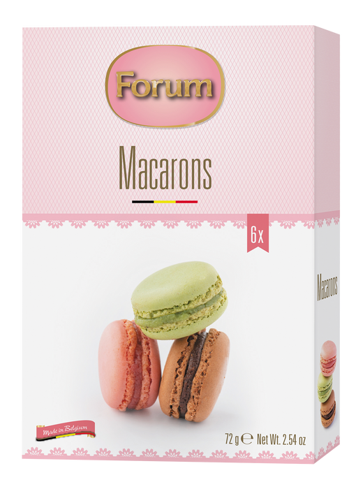 Forum Strawberry, Pistachio, and Chocolate Macarons Selection Box