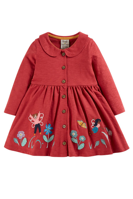 Frugi Marisa Dress Rosehip/Flowers