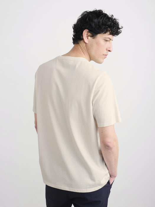 Seasalt Men's Midwatch Organic Cotton T-Shirt In Broughton Bay Chalk