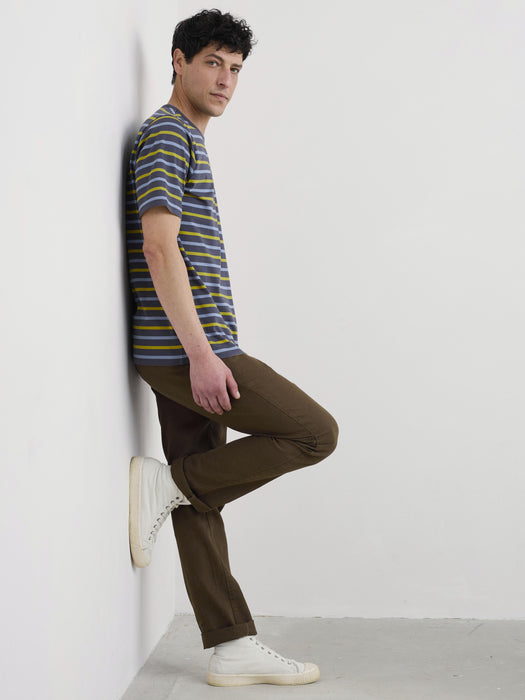 Seasalt Men's Seven Seas Sailor Tee In Duet Breton Iron Ore