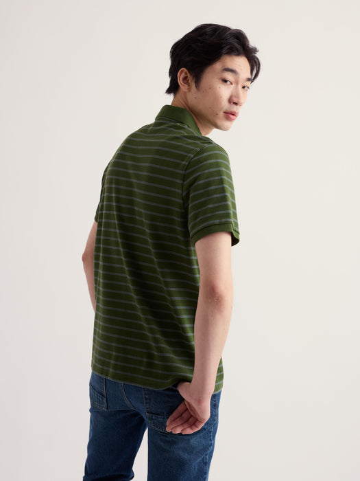 Seasalt Men's Balefire Stripe Polo In Upsurge Dark Willow