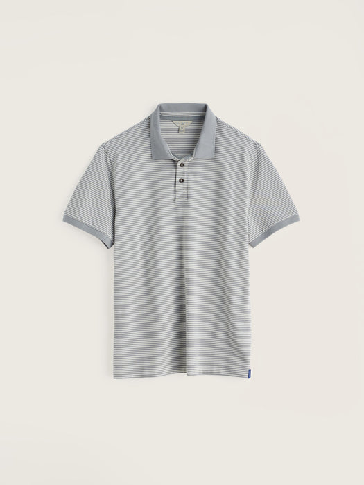 Seasalt Men's Balefire Stripe Polo In Woad Quarry