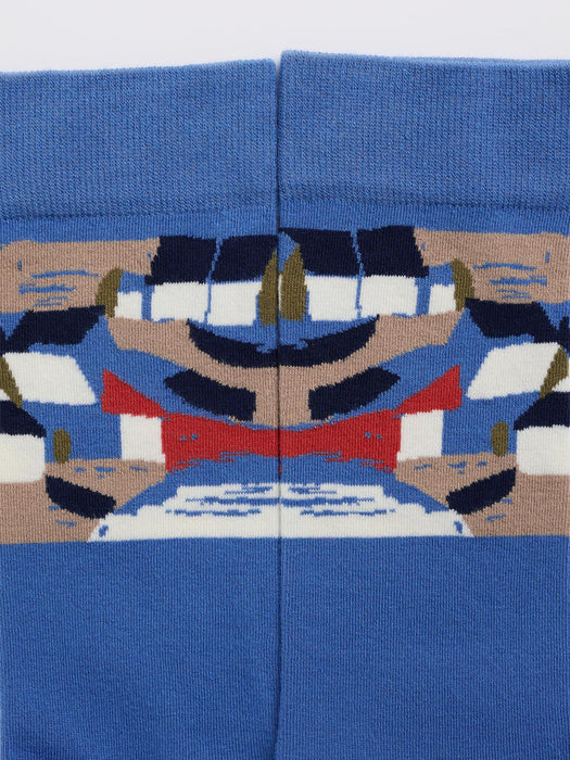 Seasalt Men's Bamboo Arty Socks In Artists Cove Tide