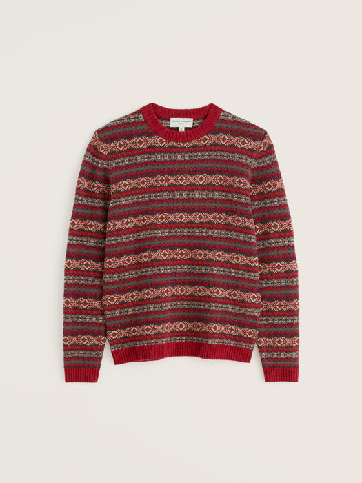 Seasalt Men's Carracks Jumper In Ewin Dark Cinnamon