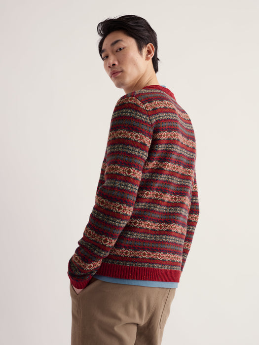 Seasalt Men's Carracks Jumper In Ewin Dark Cinnamon