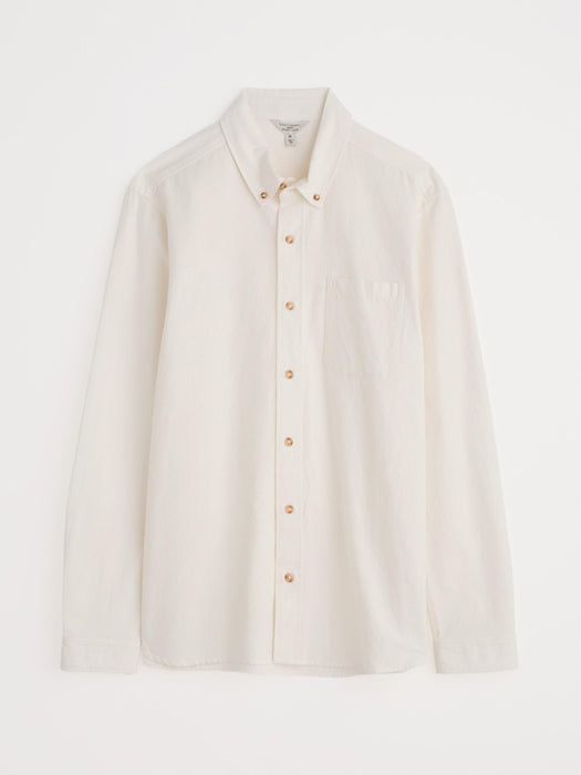 Seasalt Men's Jenken Striped Oxford Shirt In Chalk