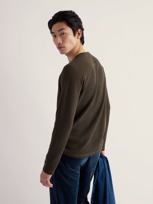 Seasalt Men's Kerrier Top In Oceangoing Dark Cinnamon