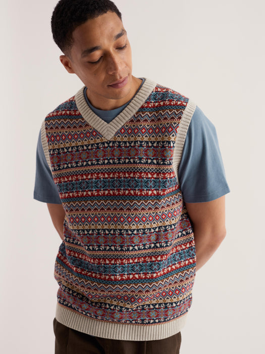 Seasalt Men's Kitto Vest In Twigs Timber