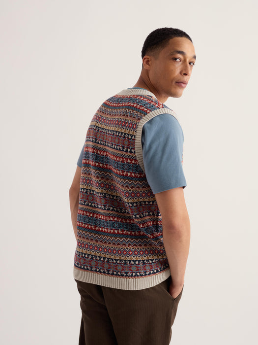 Seasalt Men's Kitto Vest In Twigs Timber