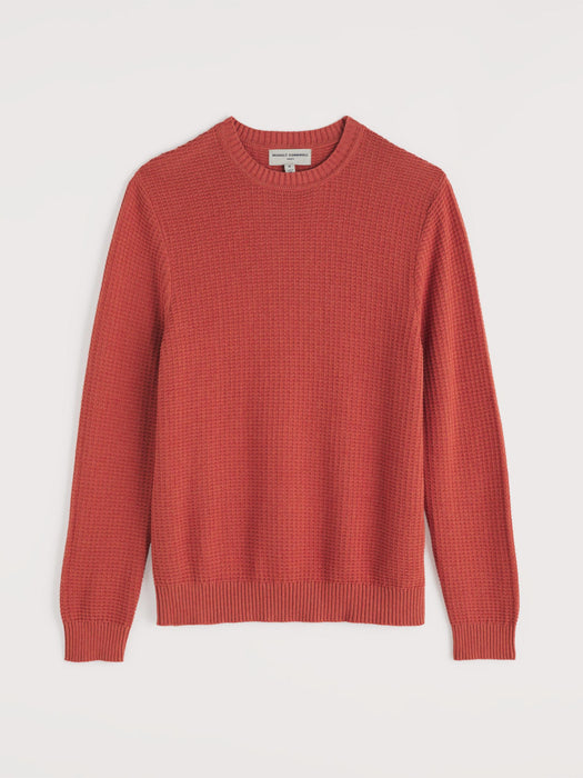 Seasalt Men's Mizzen Organic Cotton Knitted Jumper In Dusty Copper