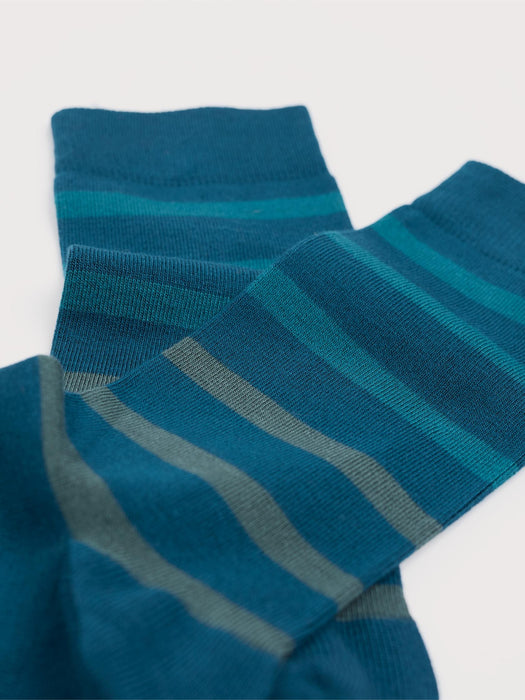 Seasalt Men's Sailor Socks In Breton Shades Atlantic