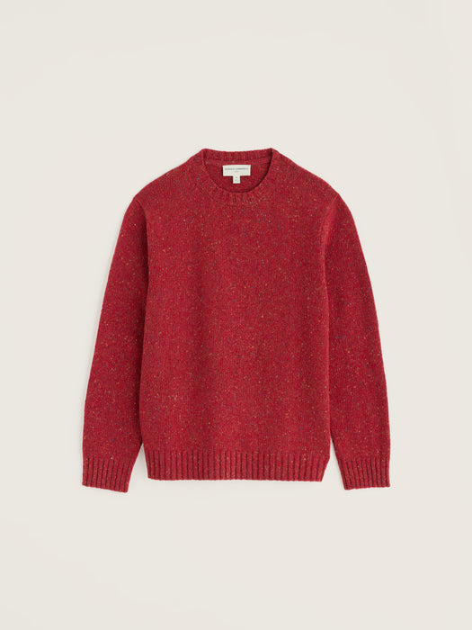 Seasalt Men's Prow Crew Neck Jumper In Crab Apple