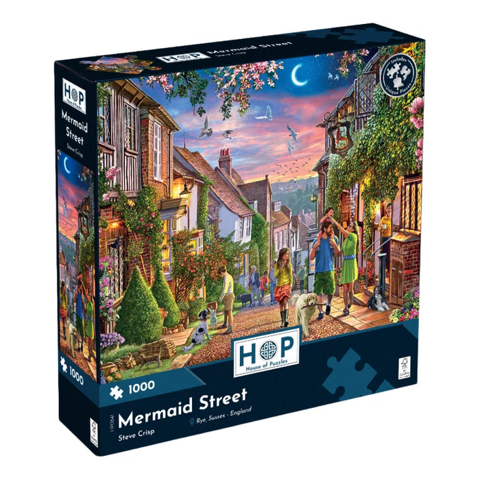 House of Puzzles Mermaid Street 1000 Piece Puzzle