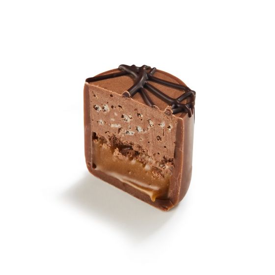 Milk Chocolate Tower Caramel & Brownie Crème