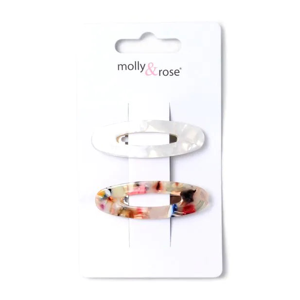 Molly & Rose 2 Acrylic Covered Sleepies 5.5cm