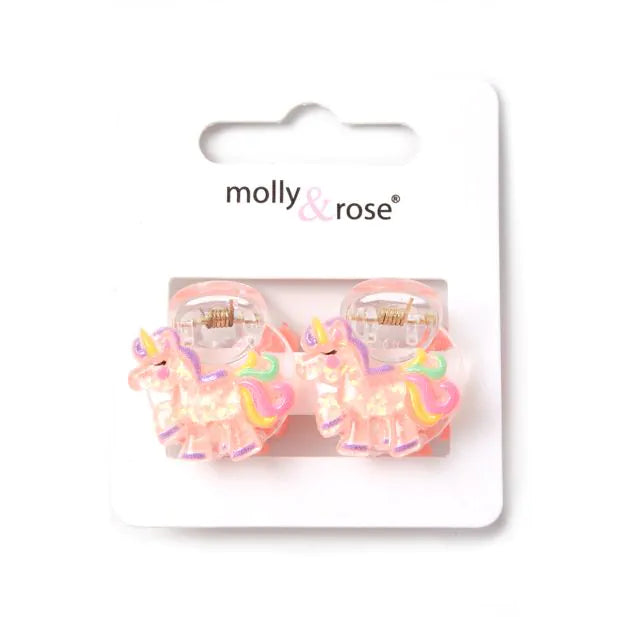 Molly & Rose 2 Motif Mini Hair Clamps