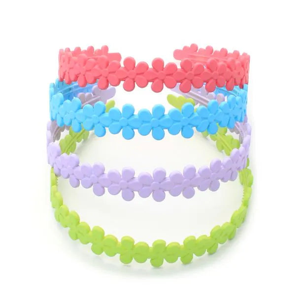 Molly & Rose 8mm Wide Matt Aliceband With Daisy Chain Detail